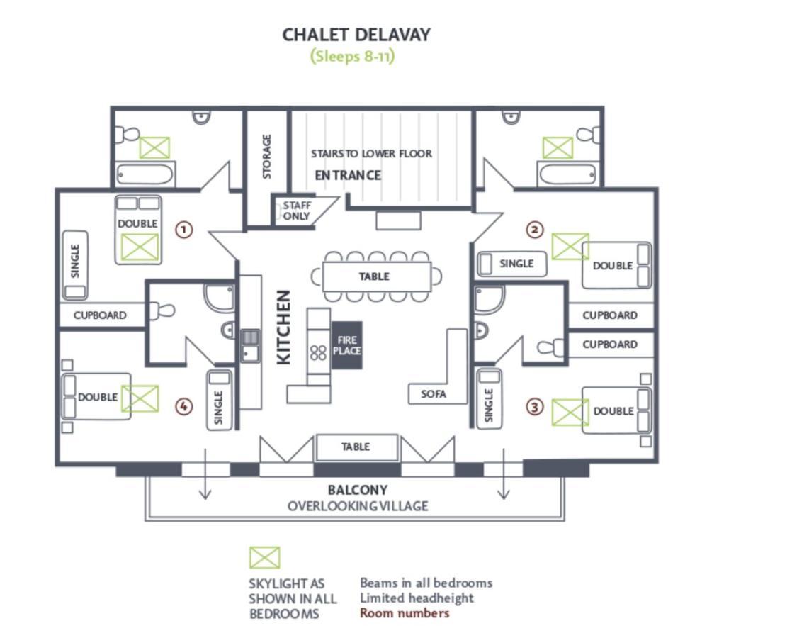 לה ג'ט Residences Delavay Les Pistes מראה חיצוני תמונה